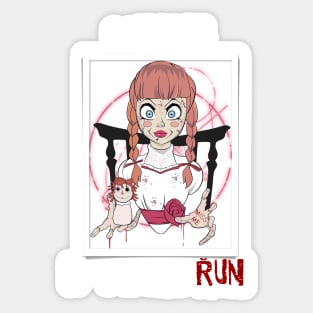 anabelle doll Sticker